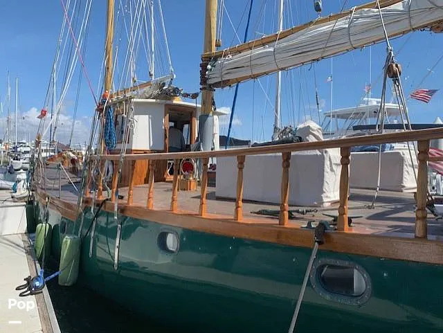 Slide: The Image of Custom Topsail Gaff Rigged Schooner 1984 - 16216273