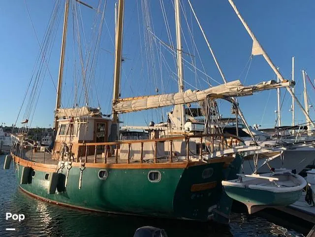 Slide: The Image of Custom Topsail Gaff Rigged Schooner 1984 - 16216275