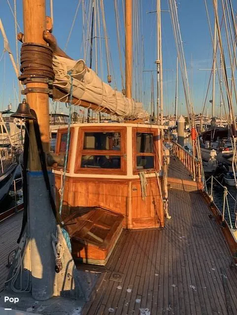 Slide: The Image of Custom Topsail Gaff Rigged Schooner 1984 - 16216279