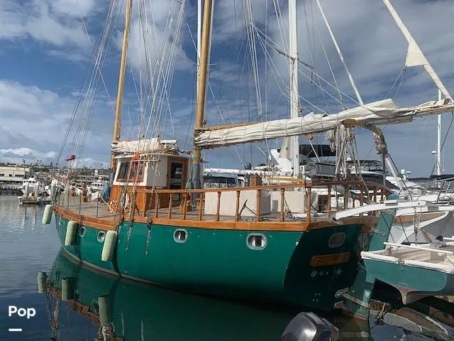 Slide: The Image of Custom Topsail Gaff Rigged Schooner 1984 - 16216257
