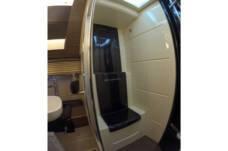 Slide: The Image of Luxurious bathroom interior of 2016 Azimut 55S yacht with modern shower design. - 96