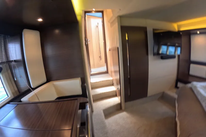 Slide: The Image of Luxurious interior of 2016 Azimut 55S yacht with modern furnishings and elegant design. - 92