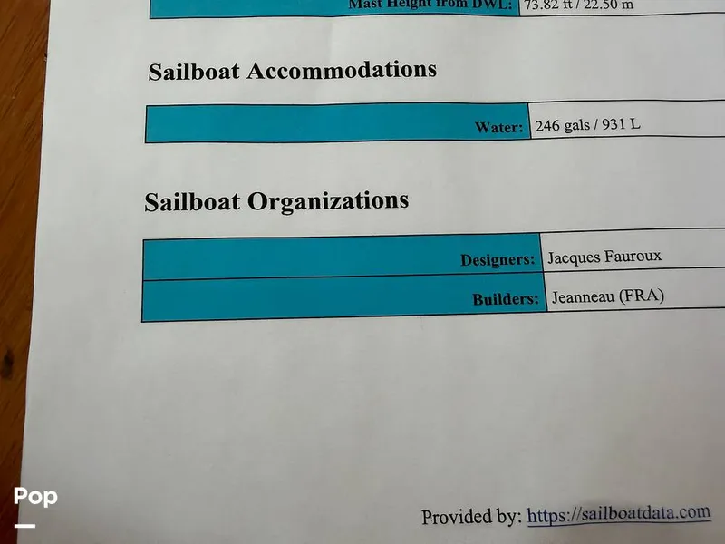 Slide: The Image of Jeanneau Sun Odyssey 54DS 2004 - 16266470