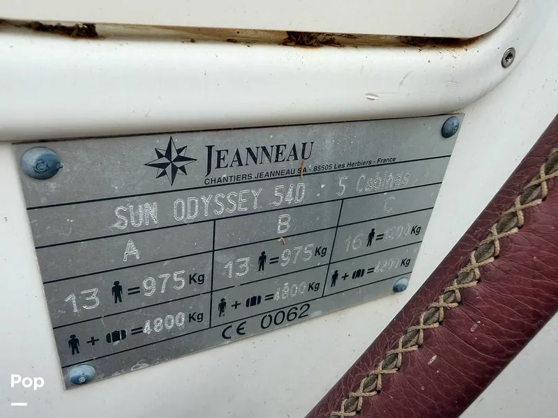 Slide: The Image of Jeanneau Sun Odyssey 54DS 2004 - 16266024