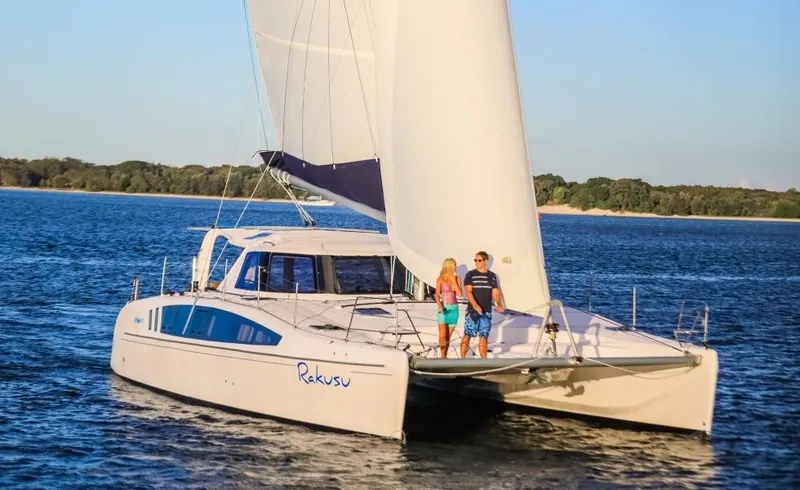 Slide: The Image of 2024 Seawind 1260 Owners Version catamaran sailing on open water. - 9