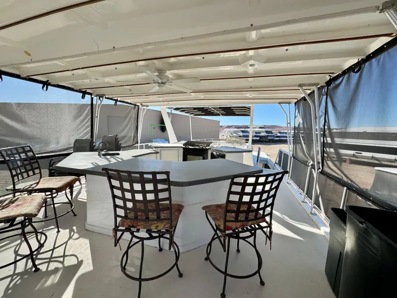 Slide: The Image of 2006 Sumerset Seas The Day Trip 4 houseboat with outdoor bar and seating area. - 35