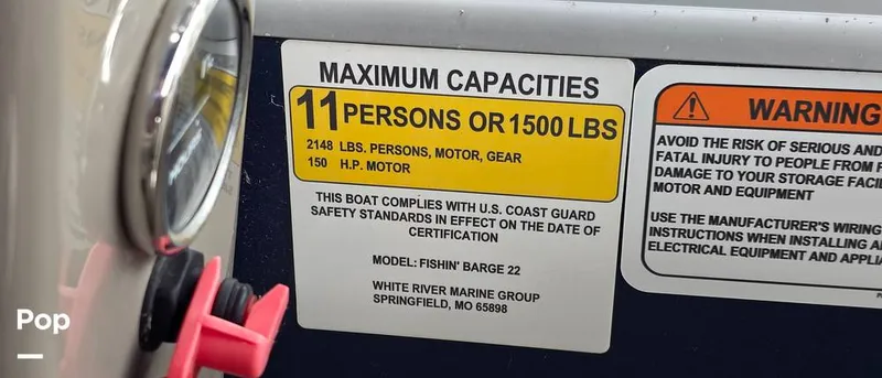 Slide: The Image of Sun Tracker Fishin' Barge 22 DLX 2021 - 16348603