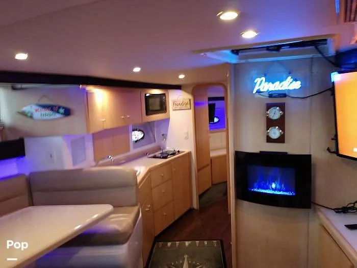 Slide: The Image of Renovated cabin: laminate flooring & electric fireplace - 16570779