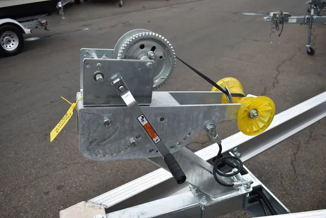 Slide: The Image of Yacht Club Trailers 21-6000 Aluminum Tandem Axle Bunk Boat Trailer 2025 - 14