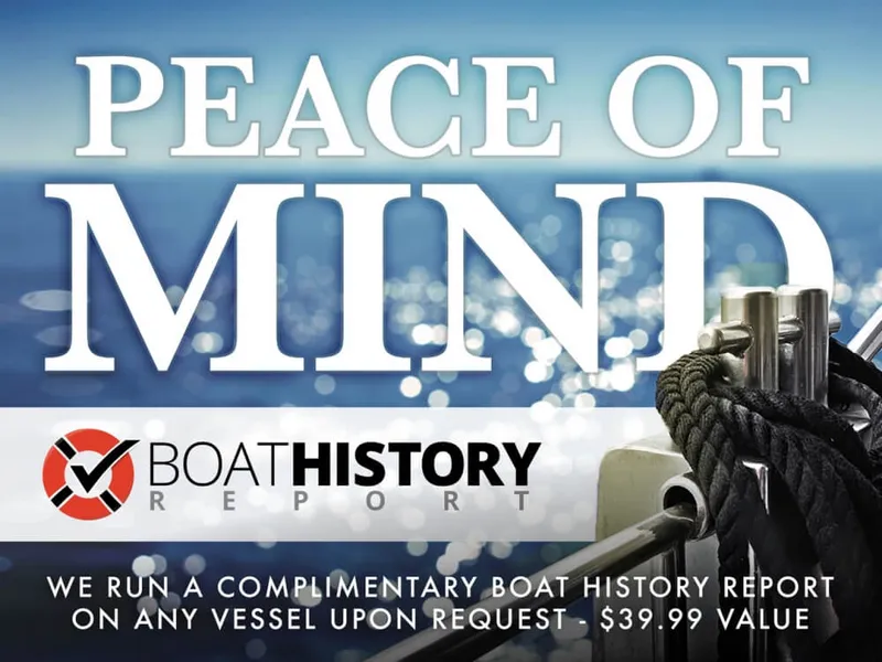 Slide: The Image of Peace of mind: Ask for a complimentary BoatHistoryReport report ($39.99 value) - I1