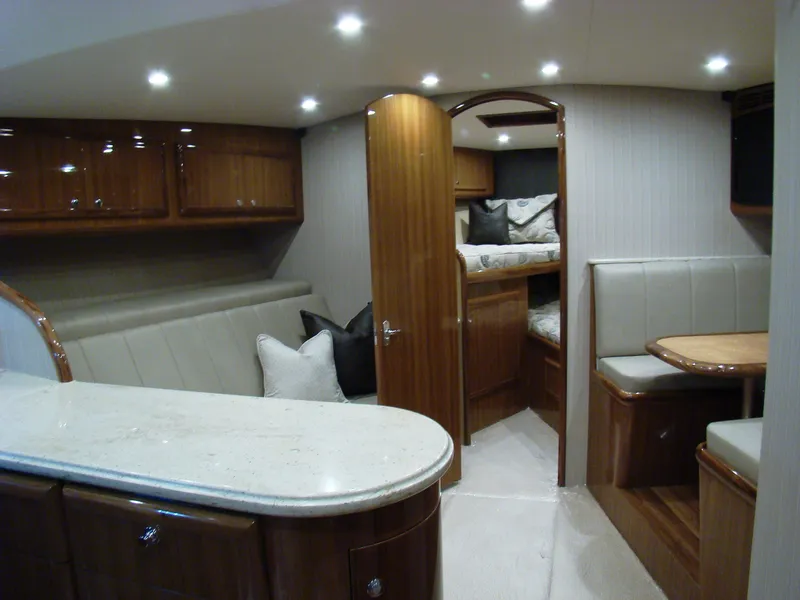 Slide: The Image of Luxurious interior of 2024 Jersey Cape Devil 45- Express Custom yacht with modern amenities. - 22