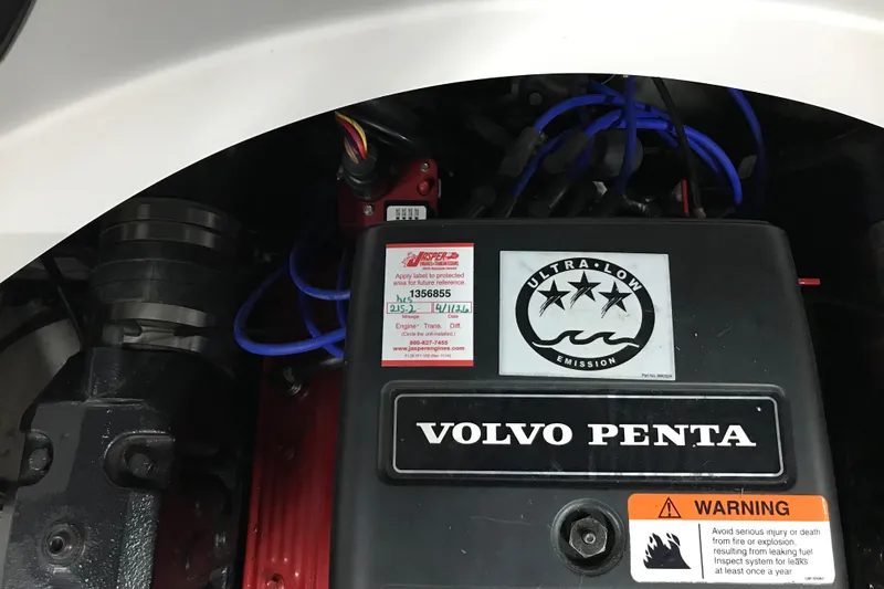 Slide: The Image of Engine compartment of a 2005 Four Winns 190 Horizon with Volvo Penta components. - 25