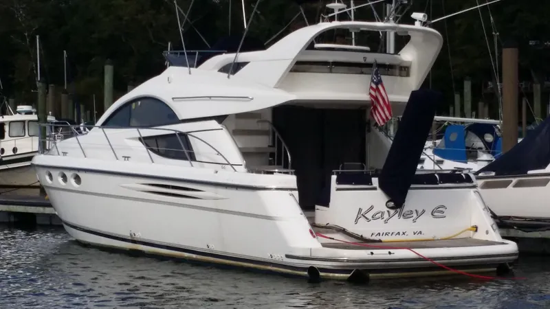 Slide: The Image of 2006 Fairline Phantom yacht docked at marina, named Kayley C from Fairfax, VA. - 3
