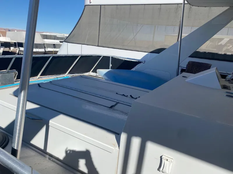 Slide: The Image of 2012 Bravada Ho'Okipa Trip #1 boat deck with shaded seating area. - 9