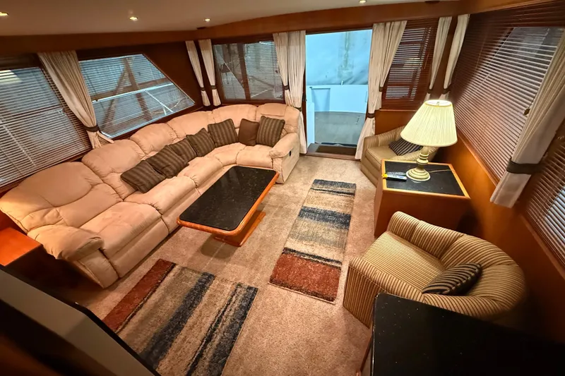 Slide: The Image of Luxurious kitchen interior of 1998 Ocean Alexander Pilothouse Model 584 yacht. - 38
