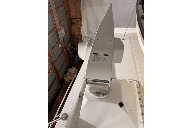 Slide: The Image of 1998 Ocean Alexander Pilothouse Model 584 interior with sink and control panel. - 71