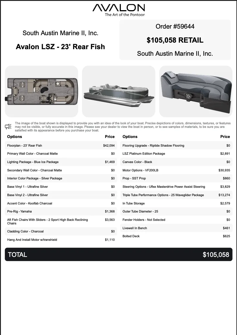 The Image of Avalon LSZ 23 Rear Fish 2027 - 0