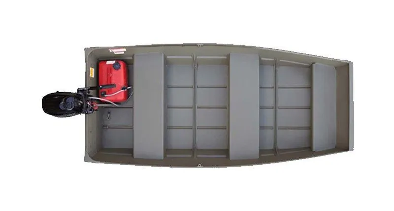 The Image of Overhead view of a Lowe 1040 Jon boat. - 1