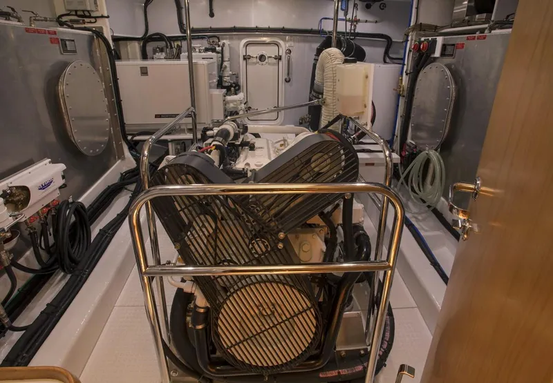 Slide: The Image of Engine room of 2025 Krogen 50 Open yacht with advanced machinery and equipment. - 18