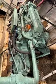 Slide: The Image of Engine of 1986 Commercial Drift Fishing Party USCG COI boat. - 42