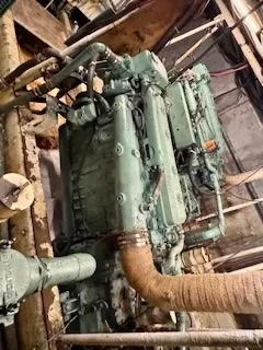 Slide: The Image of Engine room of 1986 Commercial Drift Fishing Party USCG COI vessel. - 45