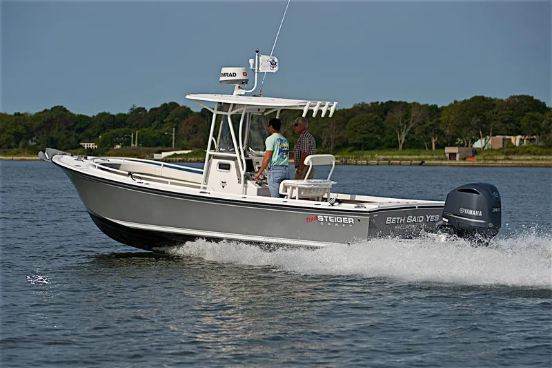The Image of 2024 Steiger Craft 255DV Long Beach CC boat cruising on water. - 0