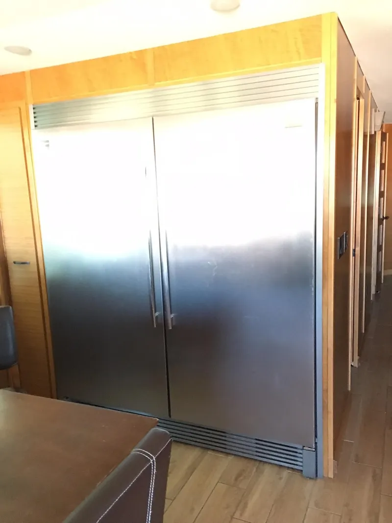 Slide: The Image of Stainless steel double-door refrigerator in modern kitchen, Bravada Imagination Share #4, 2014 model. - 9