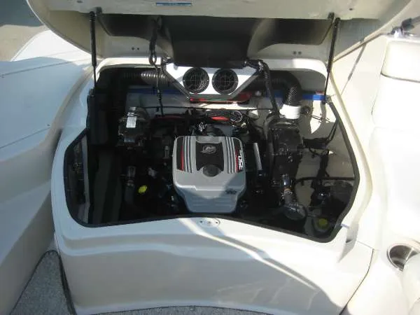 Slide: The Image of Engine compartment of a 2008 Sea Ray 260 Sundeck boat. - 17