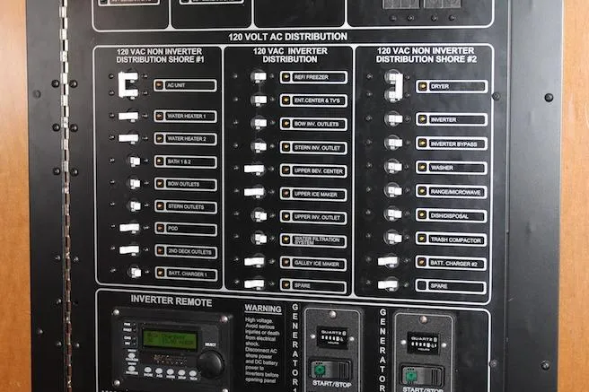Slide: The Image of Control panel of a 2014 Bravada Infinity Trip #8 with VesselView display. - 19