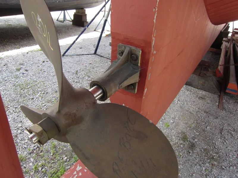 Slide: The Image of Propeller of 2013 Diesel Duck 40 boat on dry dock. - 19