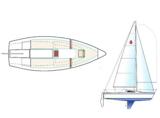 Slide: The Image of 2022 Catalina Capri 22 - Sketch - 16