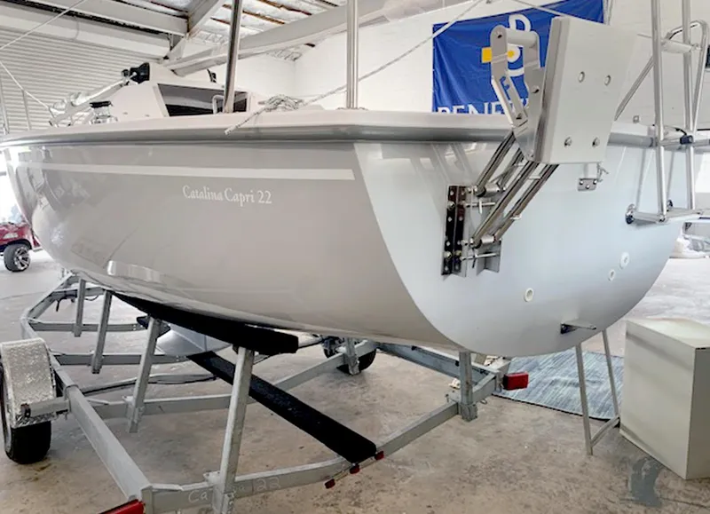 Slide: The Image of 2022 Catalina Capri 22 - Outboard bracket - 3