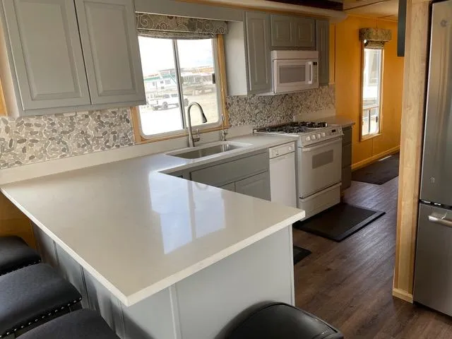 Slide: The Image of Modern kitchen in 2003 Stardust Cruisers Summer Haven Share #34 & 35 houseboat. - 20