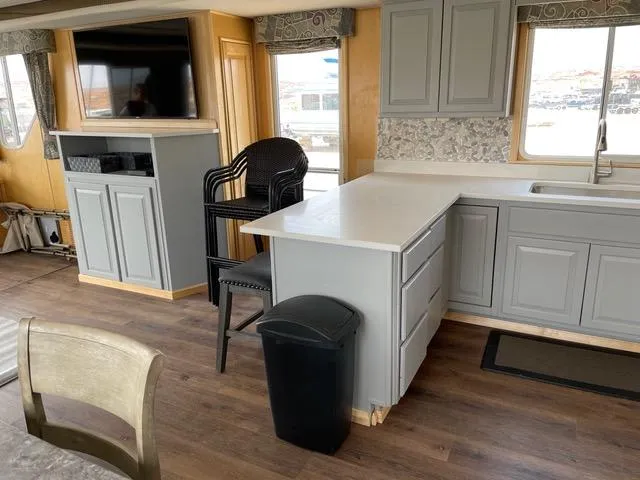 Slide: The Image of Modern kitchen interior of 2003 Stardust Cruisers Summer Haven Share #34 & 35 houseboat. - 24