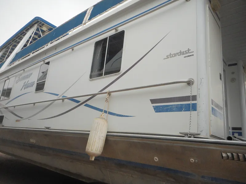 Slide: The Image of 2003 Stardust Cruisers Summer Haven Share #34 & 35 houseboat side view. - 7