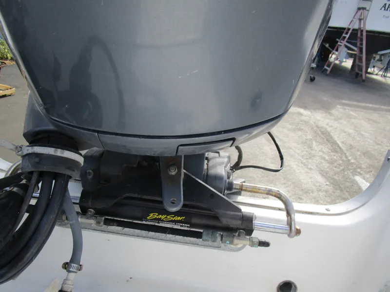 Slide: The Image of 2006 Sea Pro 206 Dual Console boat engine with BayStar hydraulic steering system. - 23