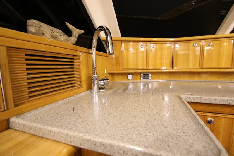 Slide: The Image of Kitchen area of Riviera 47 Open Flybridge Series II, 2008 model. - 16