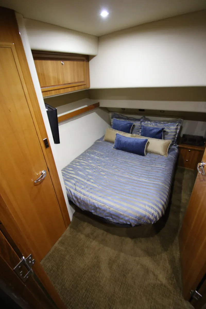 Slide: The Image of Bedroom in Riviera 47 Open Flybridge Series II, 2008 model. - 21