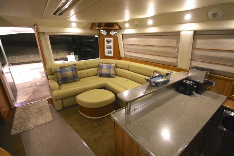Slide: The Image of Interior of 2008 Riviera 47 Open Flybridge Series II yacht. - 6