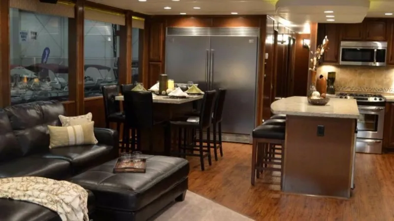 Slide: The Image of Luxurious interior of 2012 Bravada Ho'okipa Trip 13 with modern kitchen and seating area. - 3