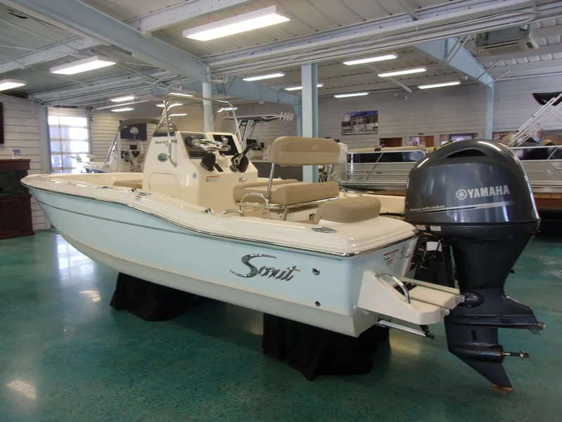 Slide: The Image of Interior view of 2024 Sportsman Open 232 Center Console. - 4