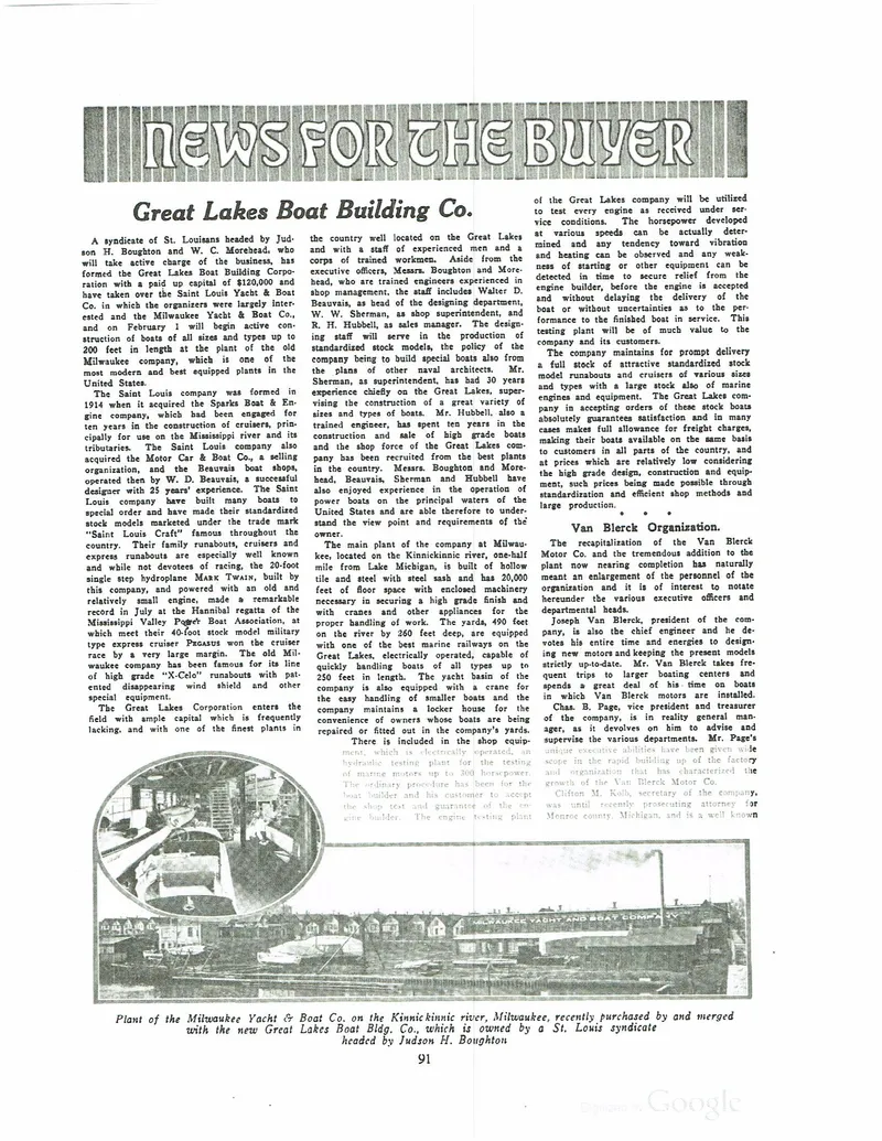 Slide: The Image of Great Lakes Boatbuilding runabouts 1925 - 5