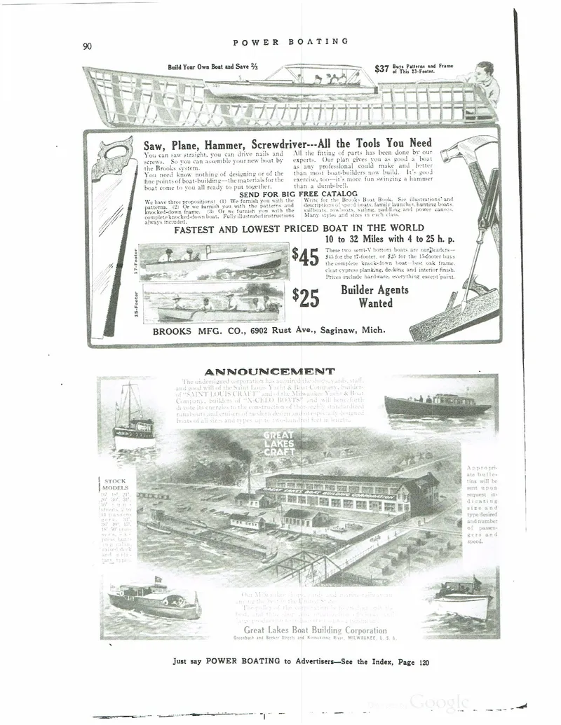 Slide: The Image of Great Lakes Boatbuilding runabouts 1925 - 6