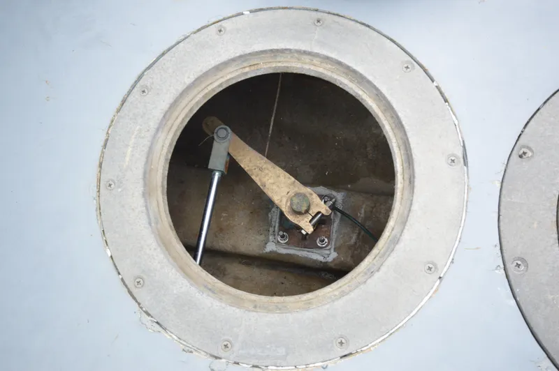 Slide: The Image of Circular metal hatch with mechanical components, JC 31 model, 1978. - 21