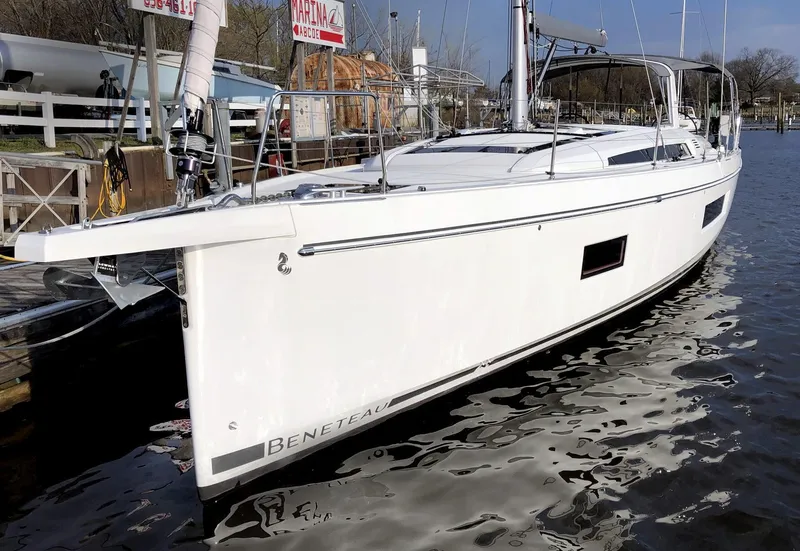 Slide: The Image of 2024 Beneteau 51.1 - Exterior port view - 4