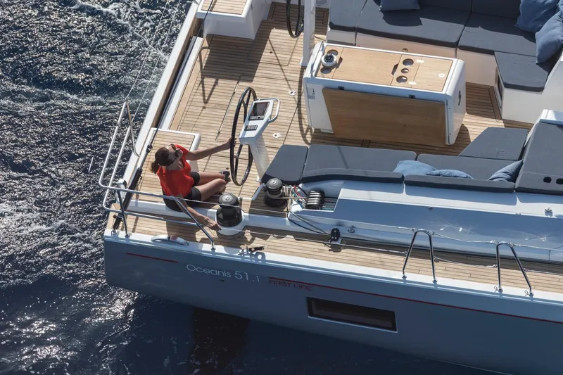 Slide: The Image of 2024 Beneteau 51.1 - Overhead cockpit view - 8