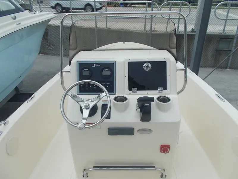 Slide: The Image of Helm console of the 2026 Scout 175 Sportfish boat. - 4