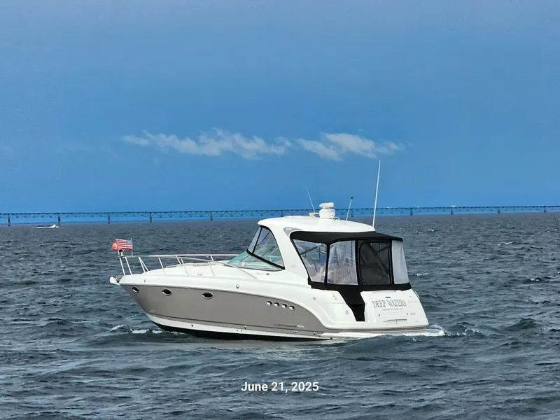 Slide: The Image of 2007 Chaparral 350 Signature yacht on open water, June 21, 2025. - 2