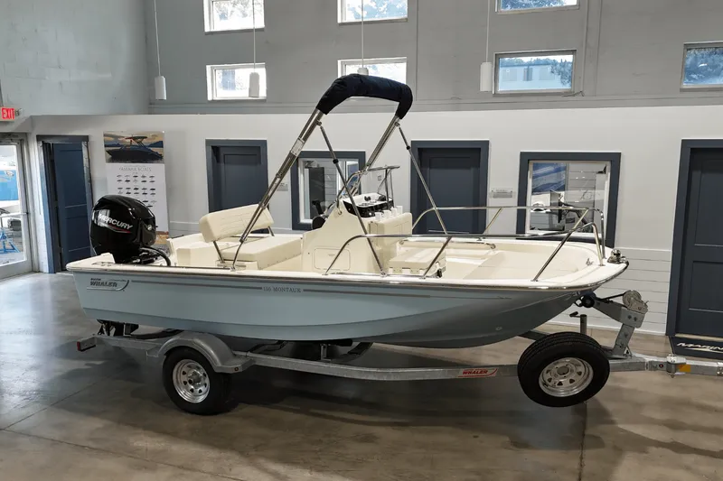 Slide: The Image of Boston Whaler 150 Montauk 2025 - 2