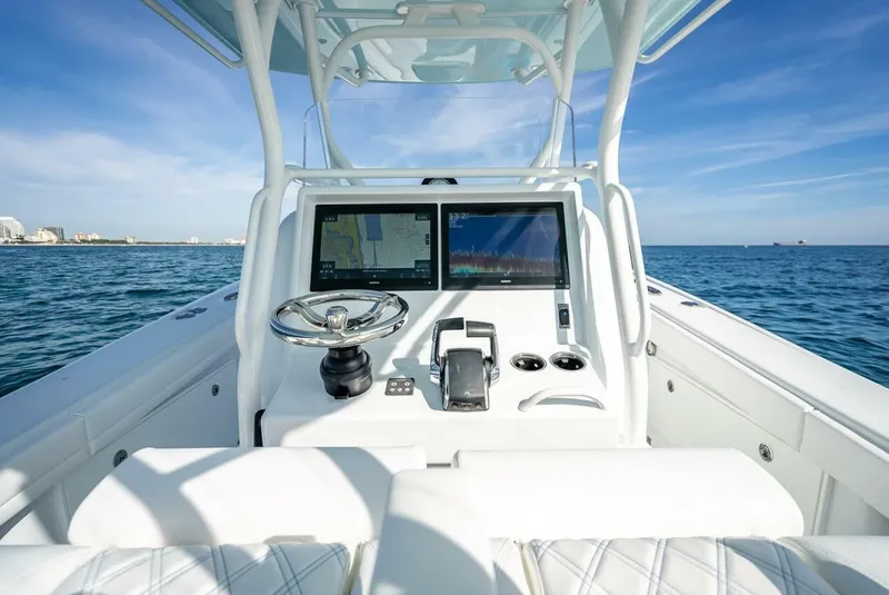 Slide: The Image of Yellowfin 36 Center Console 2023 - 24
